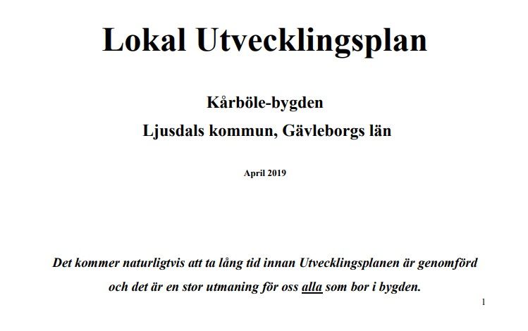 Lokal utvecklingsplan